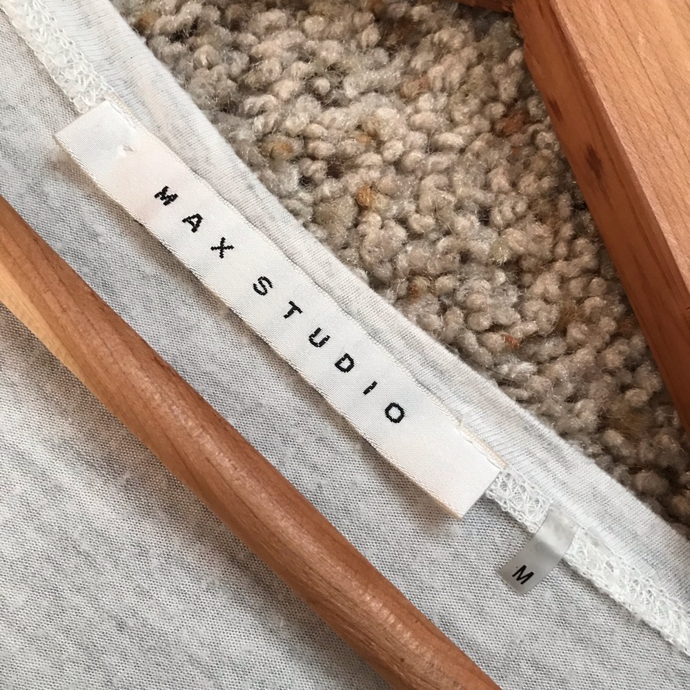 Max studio | grey and cream heathered top - Picture 2 of 10